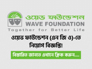 WAVE Foundation NGO Job Circular 2021
